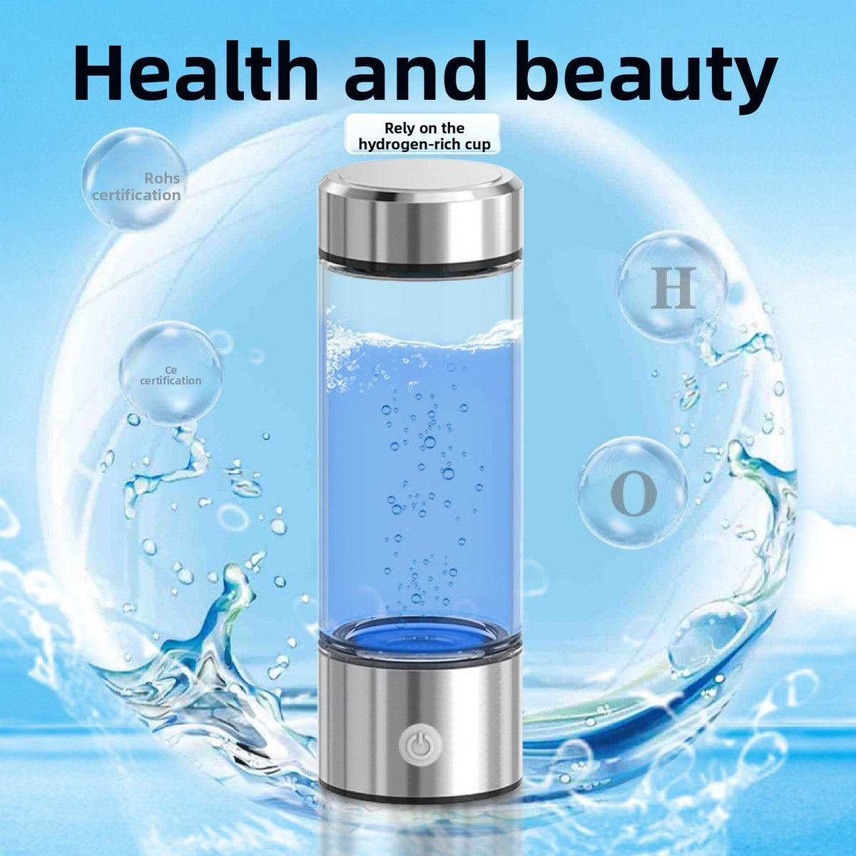 Botella Generadora de Agua con Hidrógeno