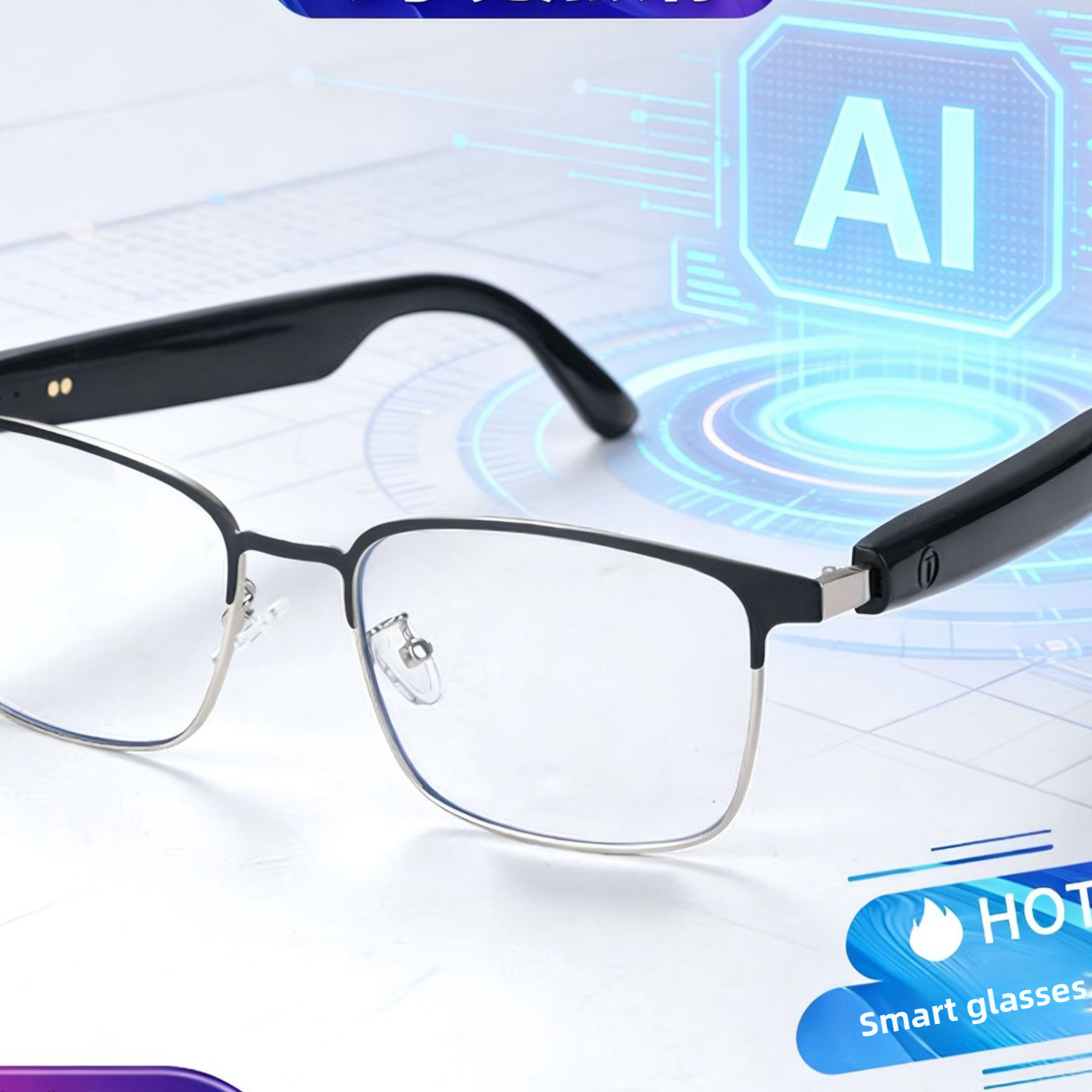Gafas inteligentes Bluetooth con traduccion de IA