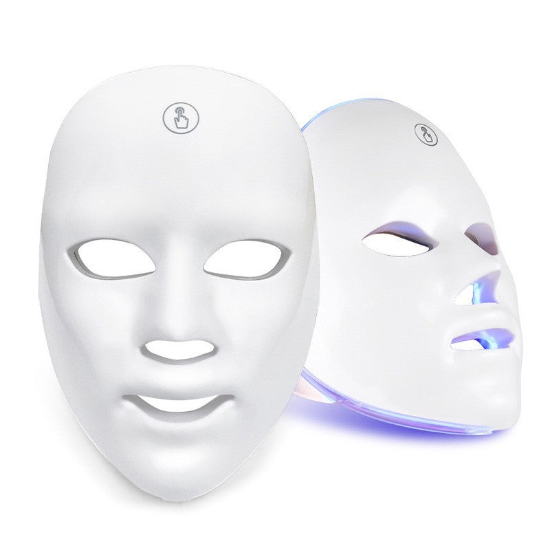 Máscara Facial LED de Terapia de Luz Recargable