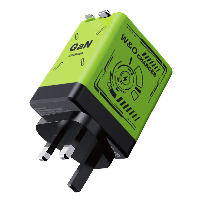 Cargador Retractil de Carga Rapida con Cable Doble