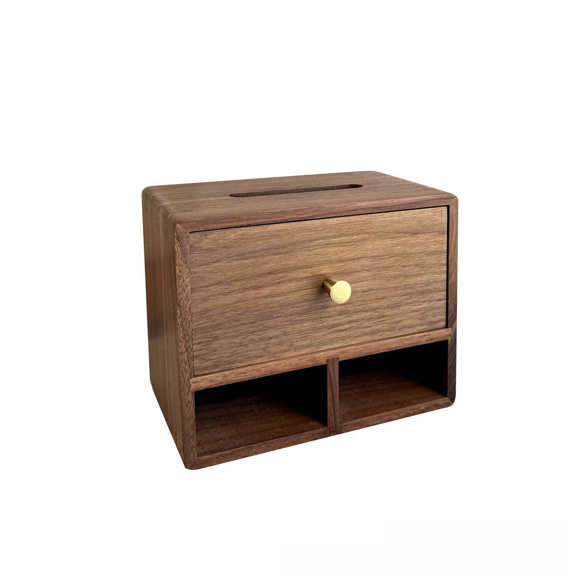 Caja de almacenamiento de pañuelos de madera con control remoto - imagen 4