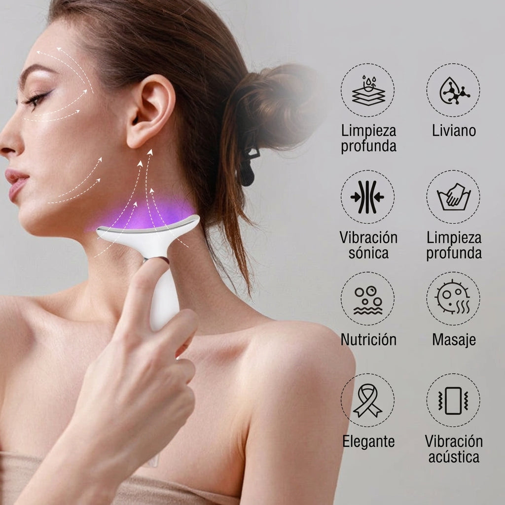 Masajeador facial y de cuello con microcorriente - imagen 2