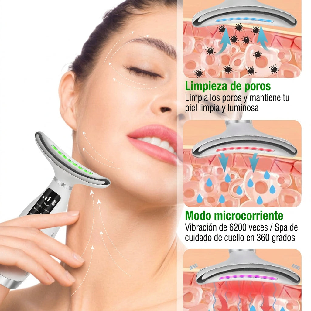 Masajeador facial y de cuello con microcorriente - imagen 4