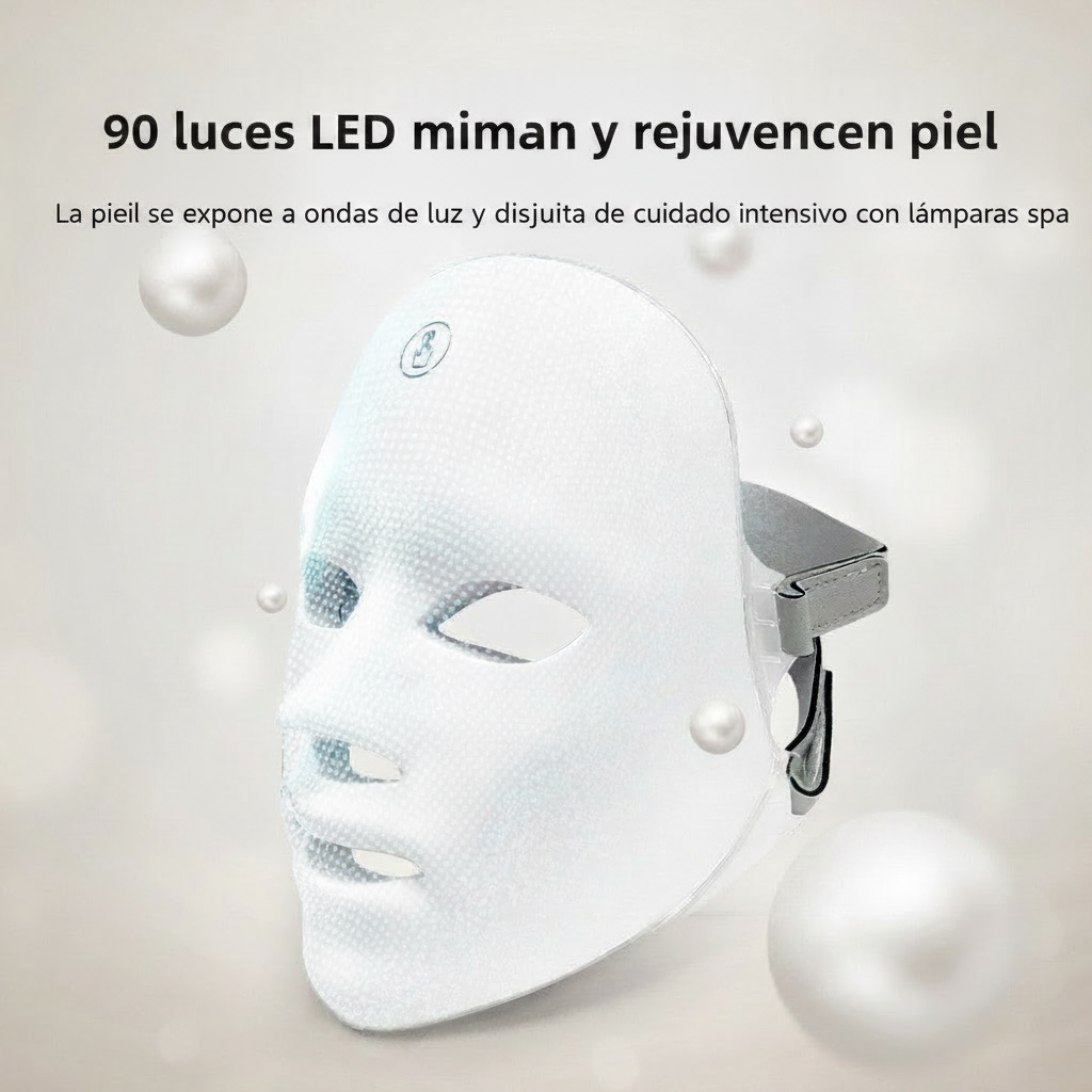 Máscara Facial LED Recargable - especificaciones técnicas